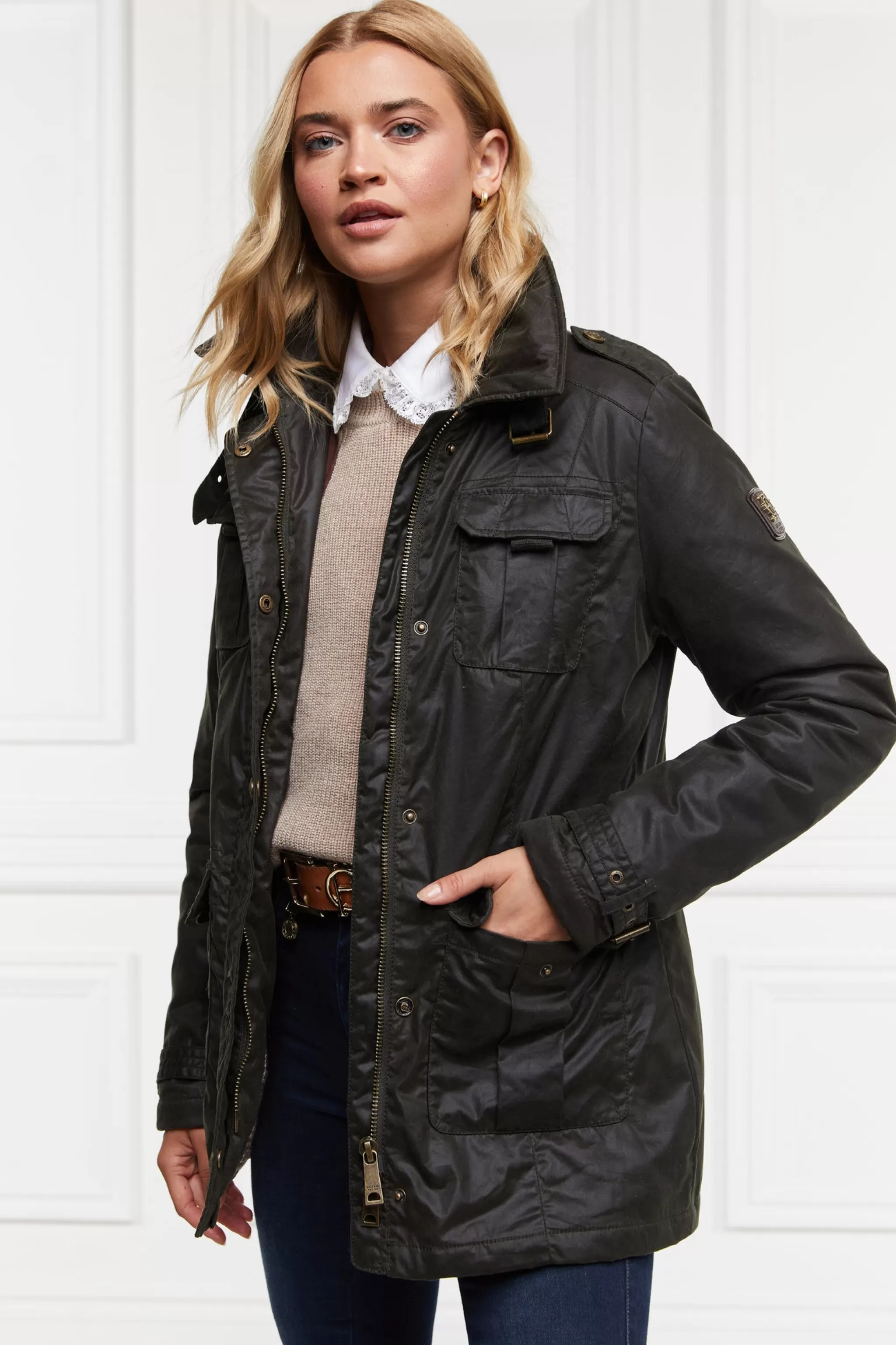 Alma Wax Artillery Jacket>Holland Cooper Fashion