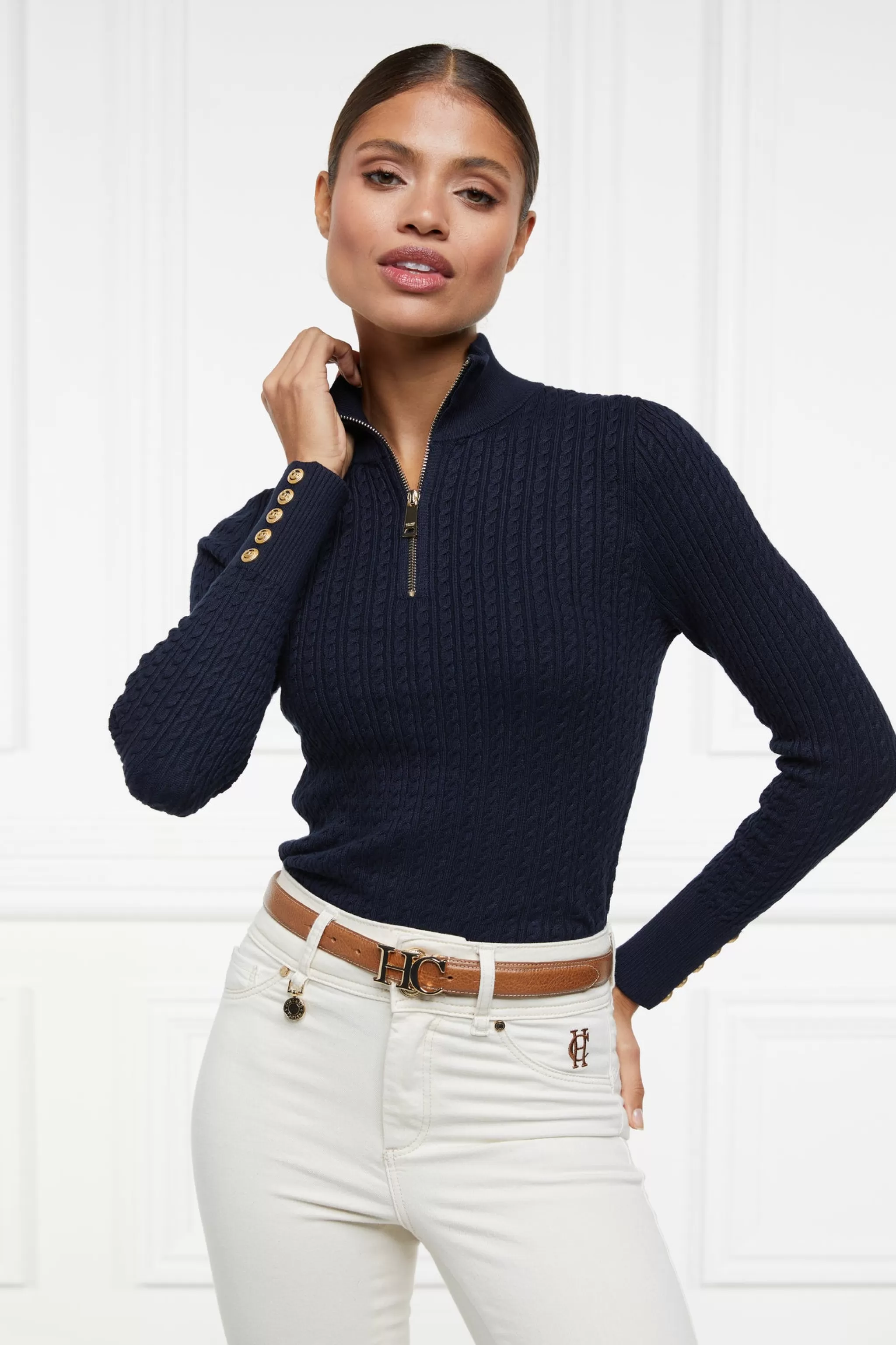 Ava Half Zip Knit>Holland Cooper Cheap