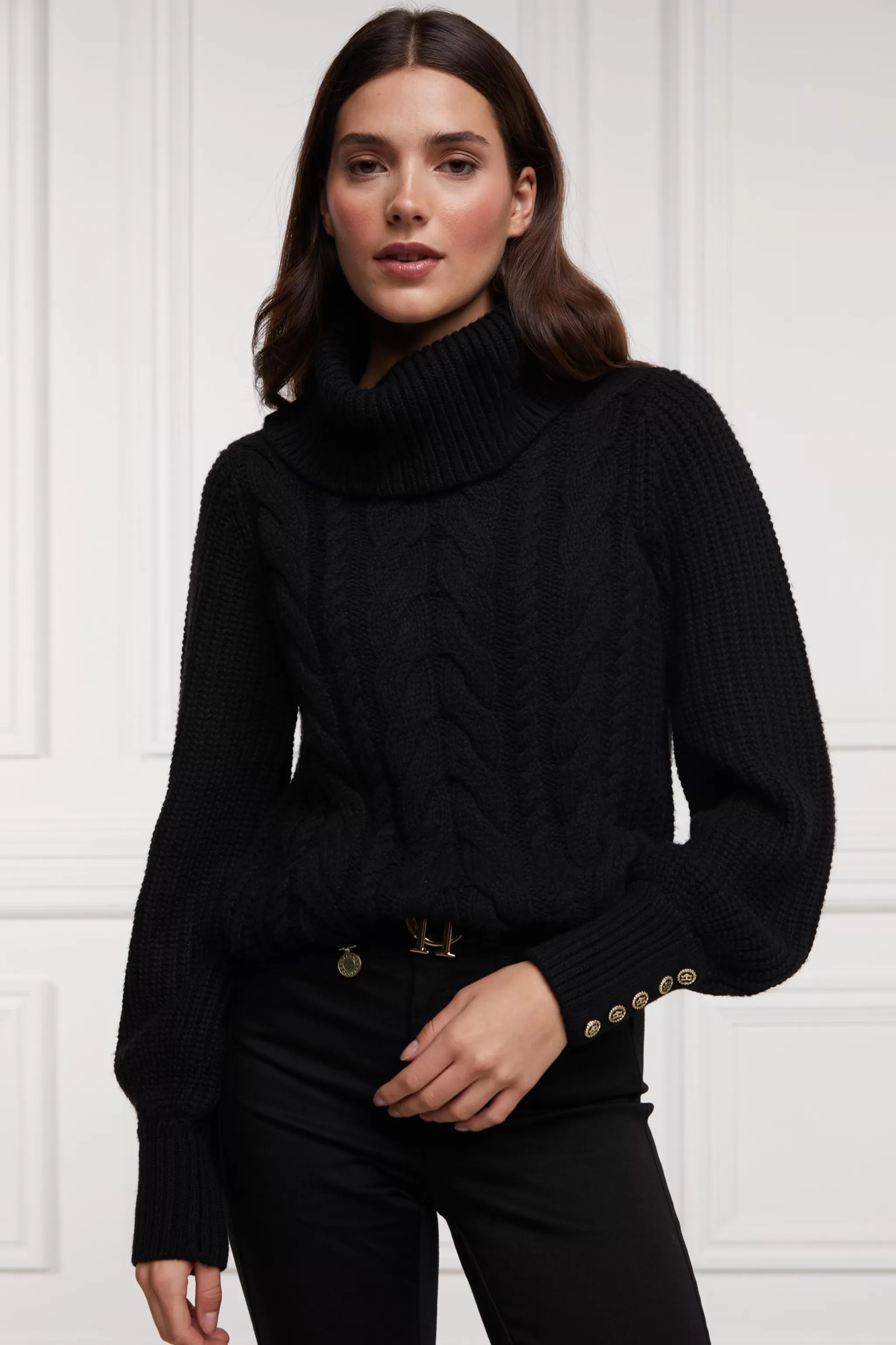 Corded Roll Neck Knit>Holland Cooper Best