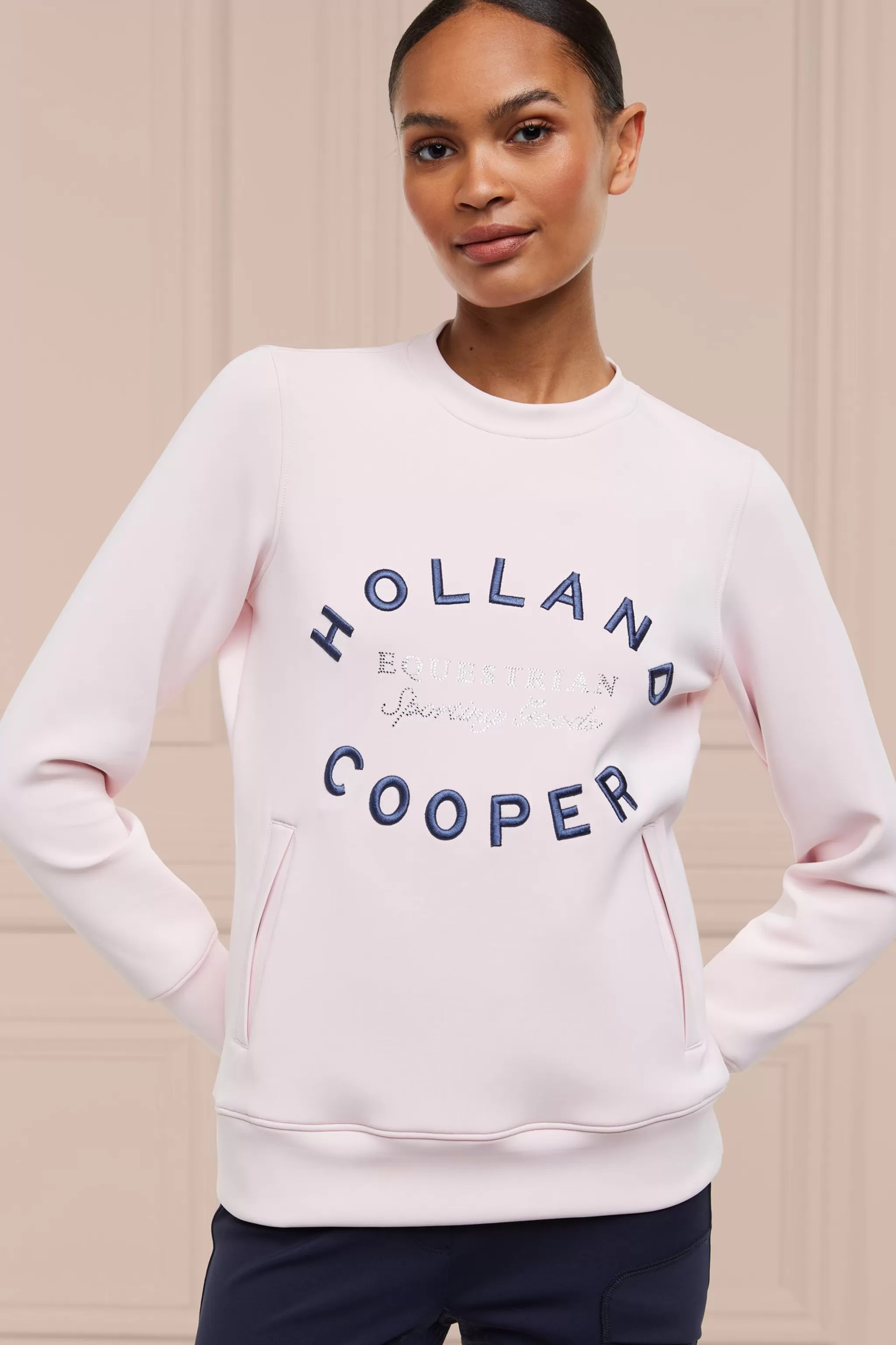 Crystal Crew Neck Sweat>Holland Cooper Sale