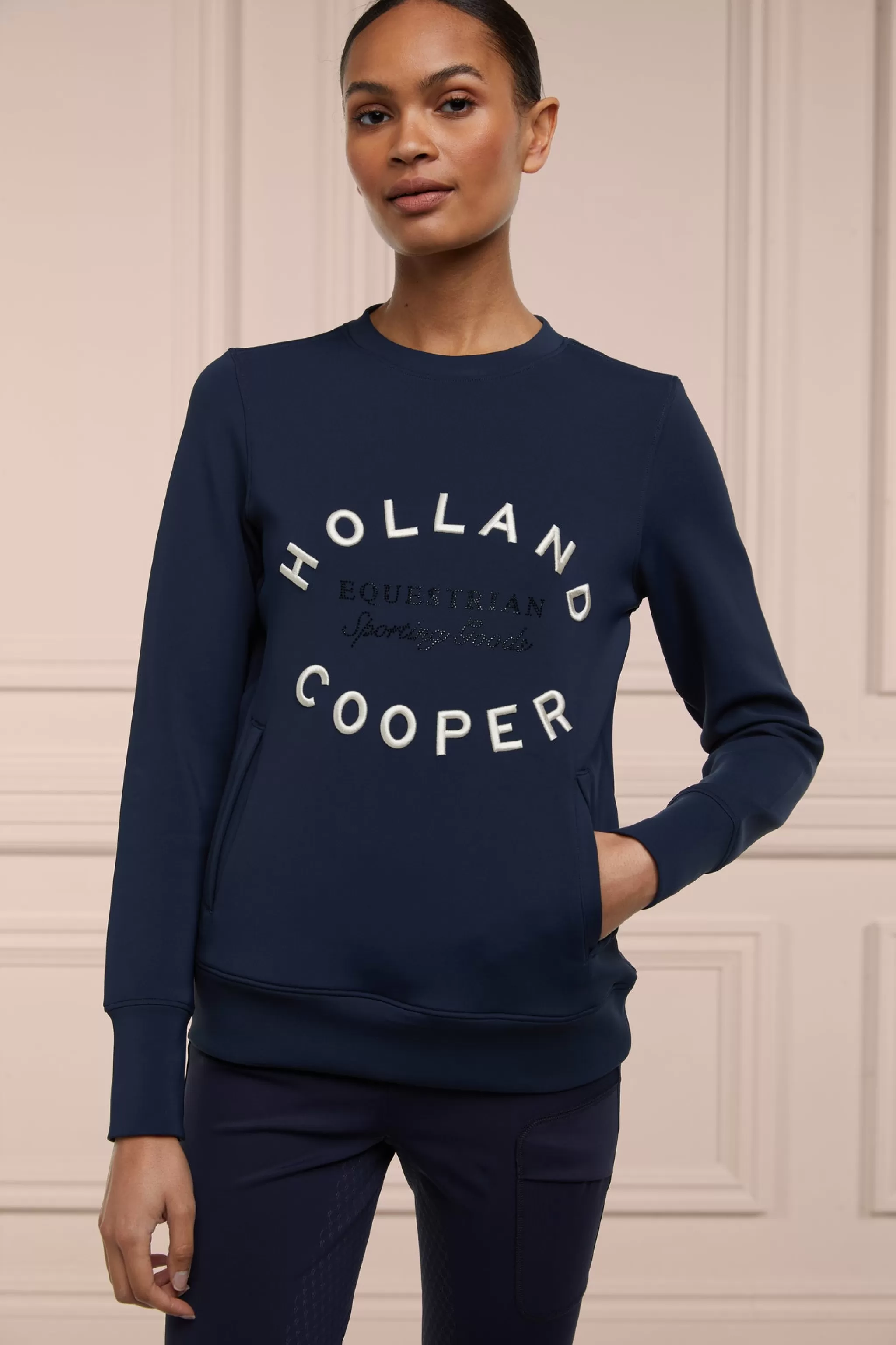 Crystal Crew Neck Sweat>Holland Cooper Outlet