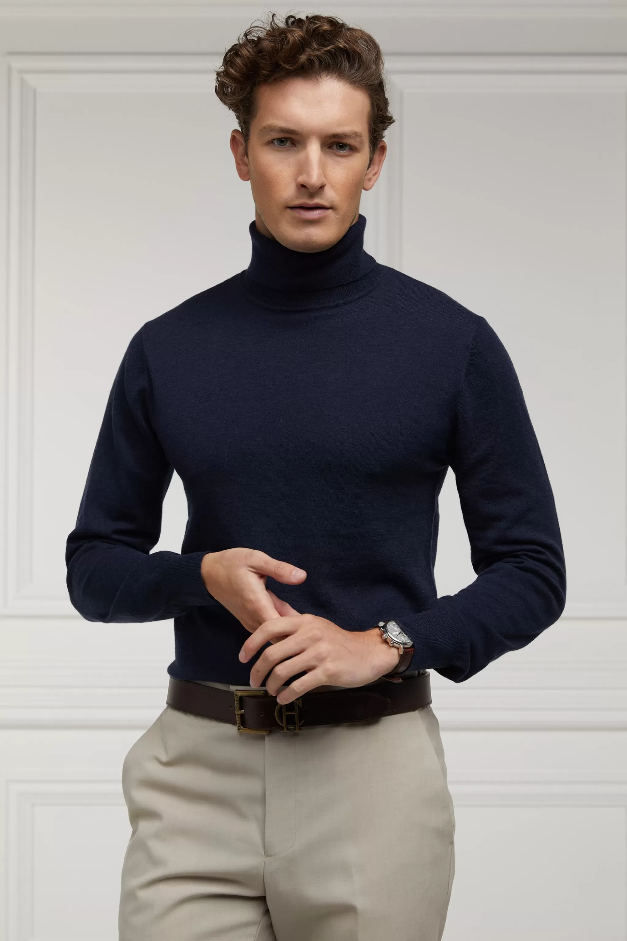 Fine Roll Neck Knit>Holland Cooper Shop