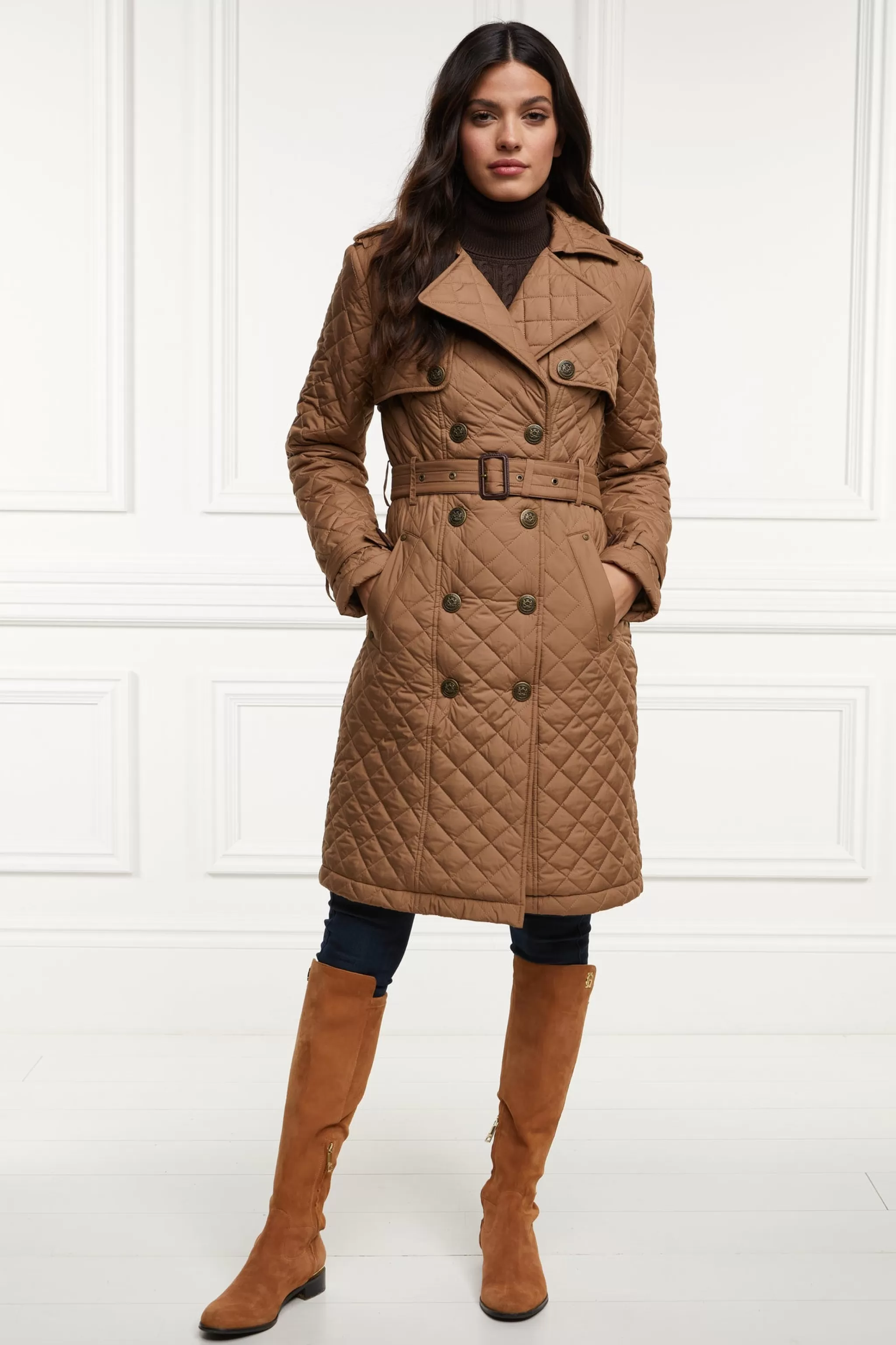 Grayson Quilted Trench Coat>Holland Cooper Flash Sale