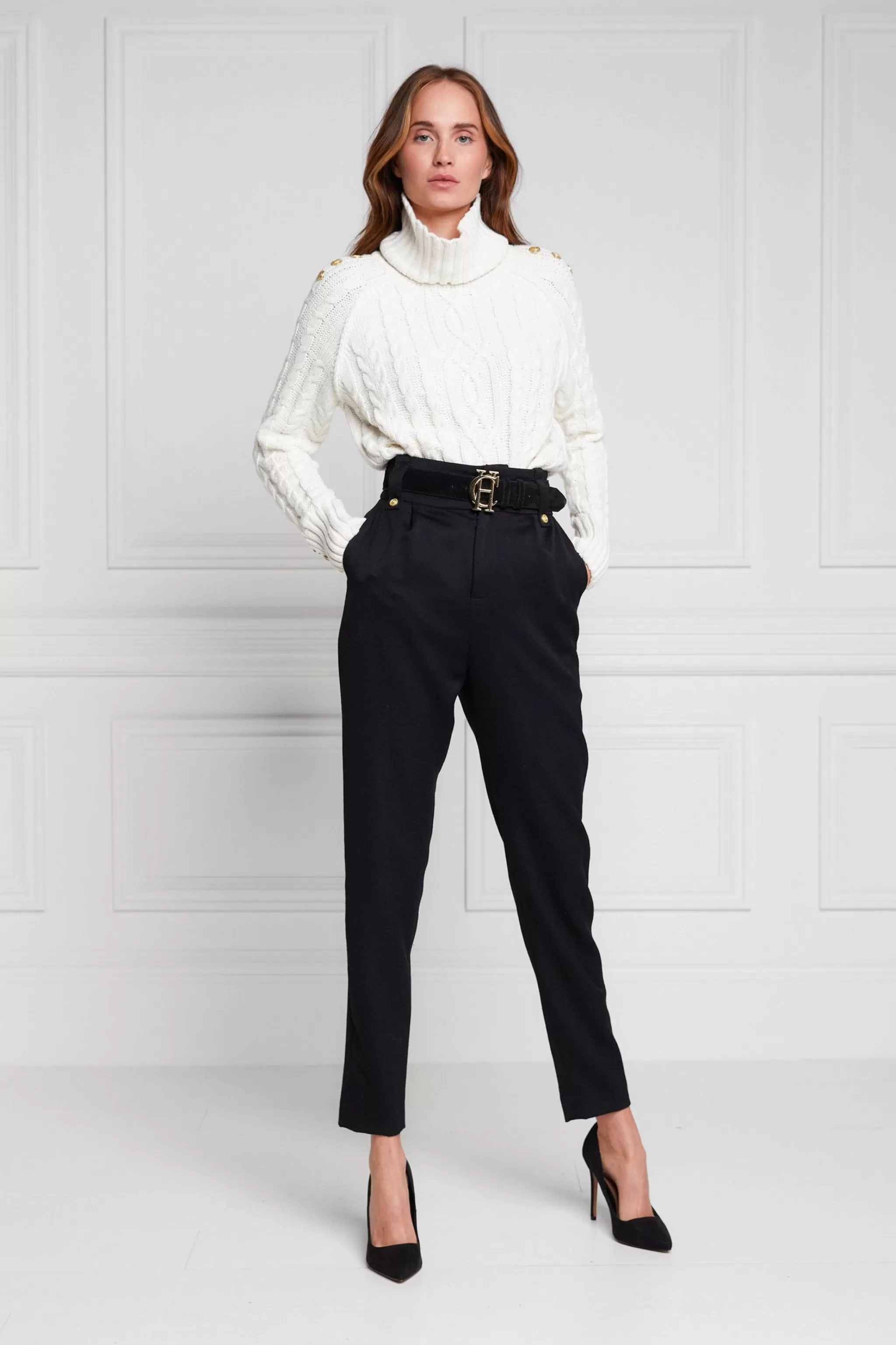 High Waisted Peg Trouser>Holland Cooper Discount