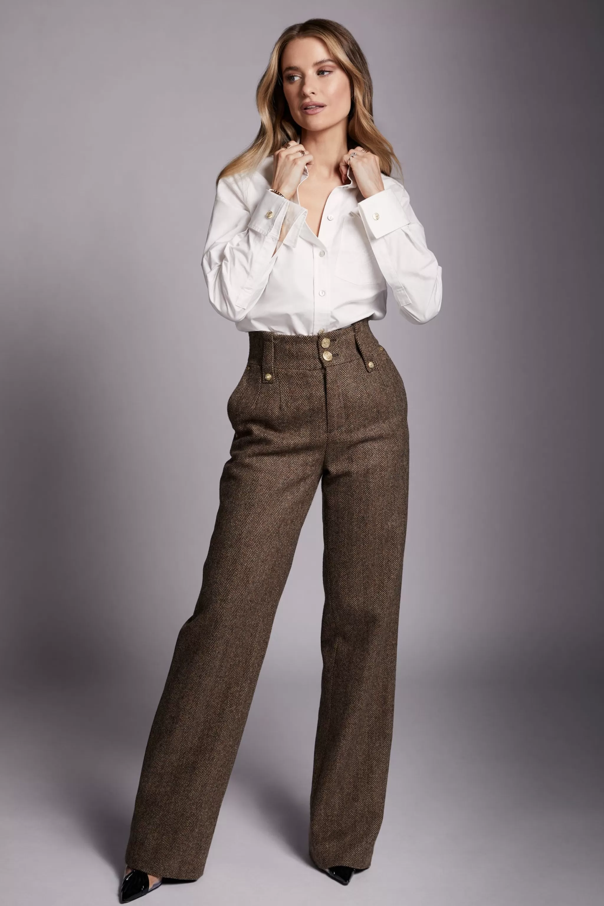 High Waisted Straight Trouser>Holland Cooper Cheap