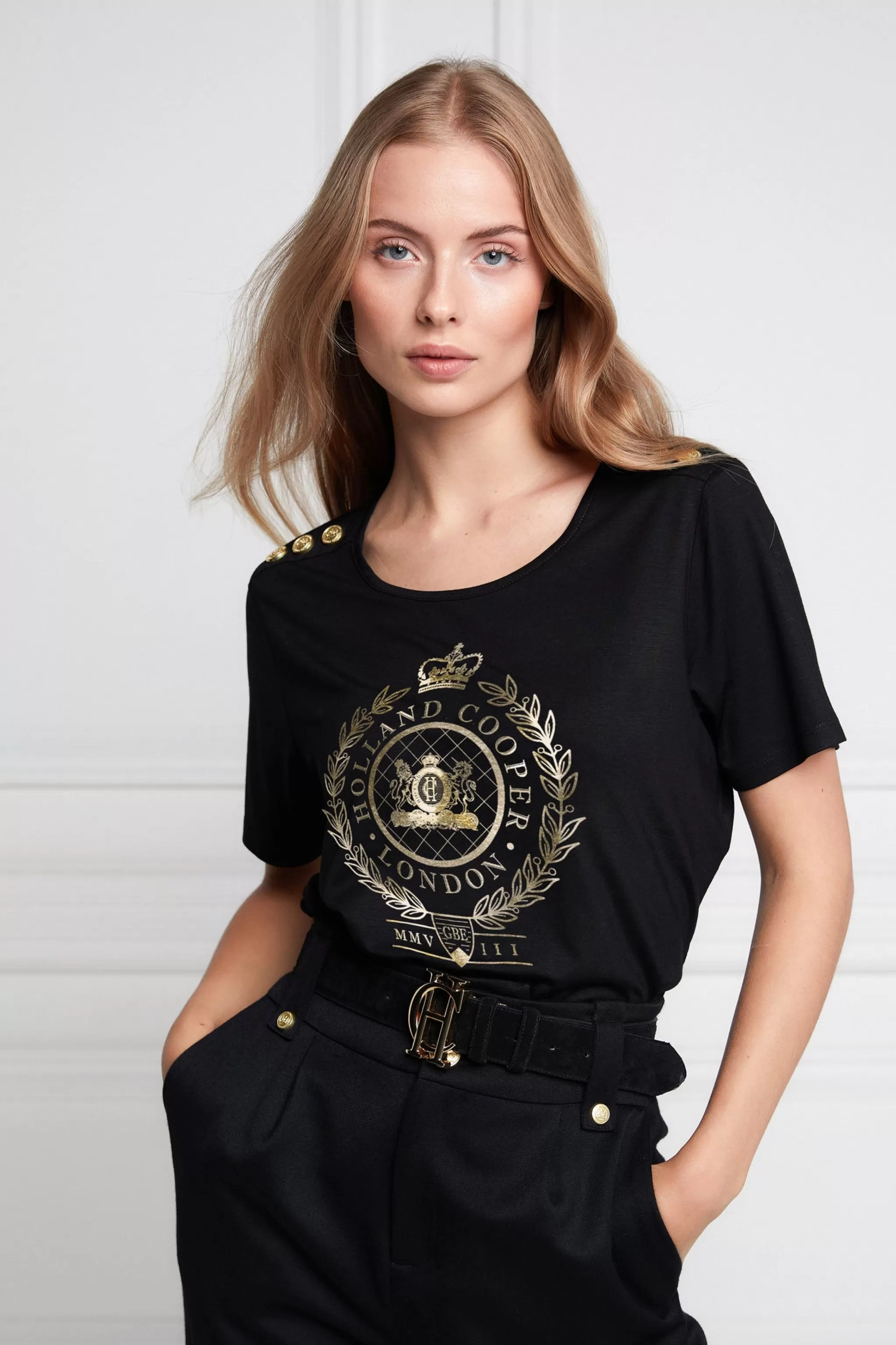 Ornate Crest Tee>Holland Cooper Flash Sale