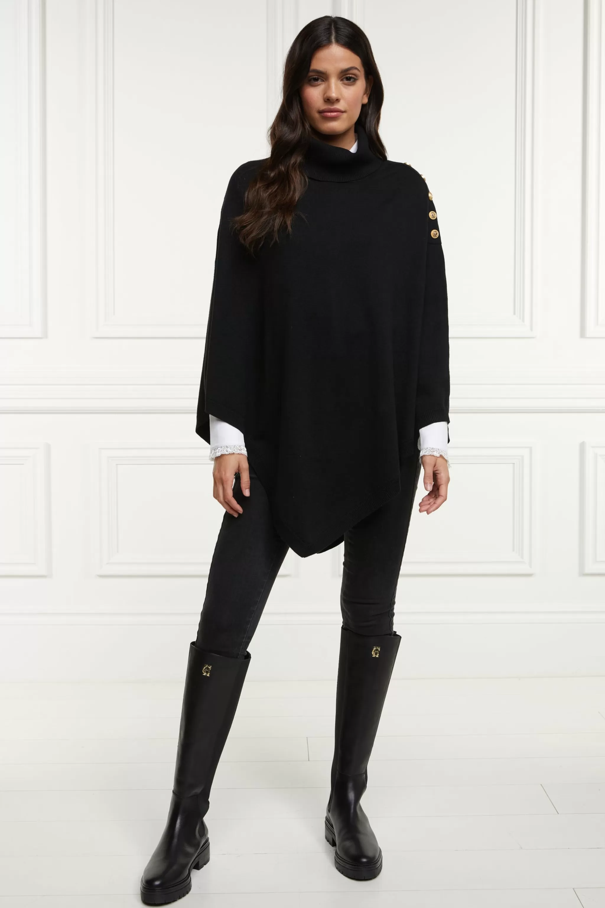 Roll Neck Cape>Holland Cooper Shop