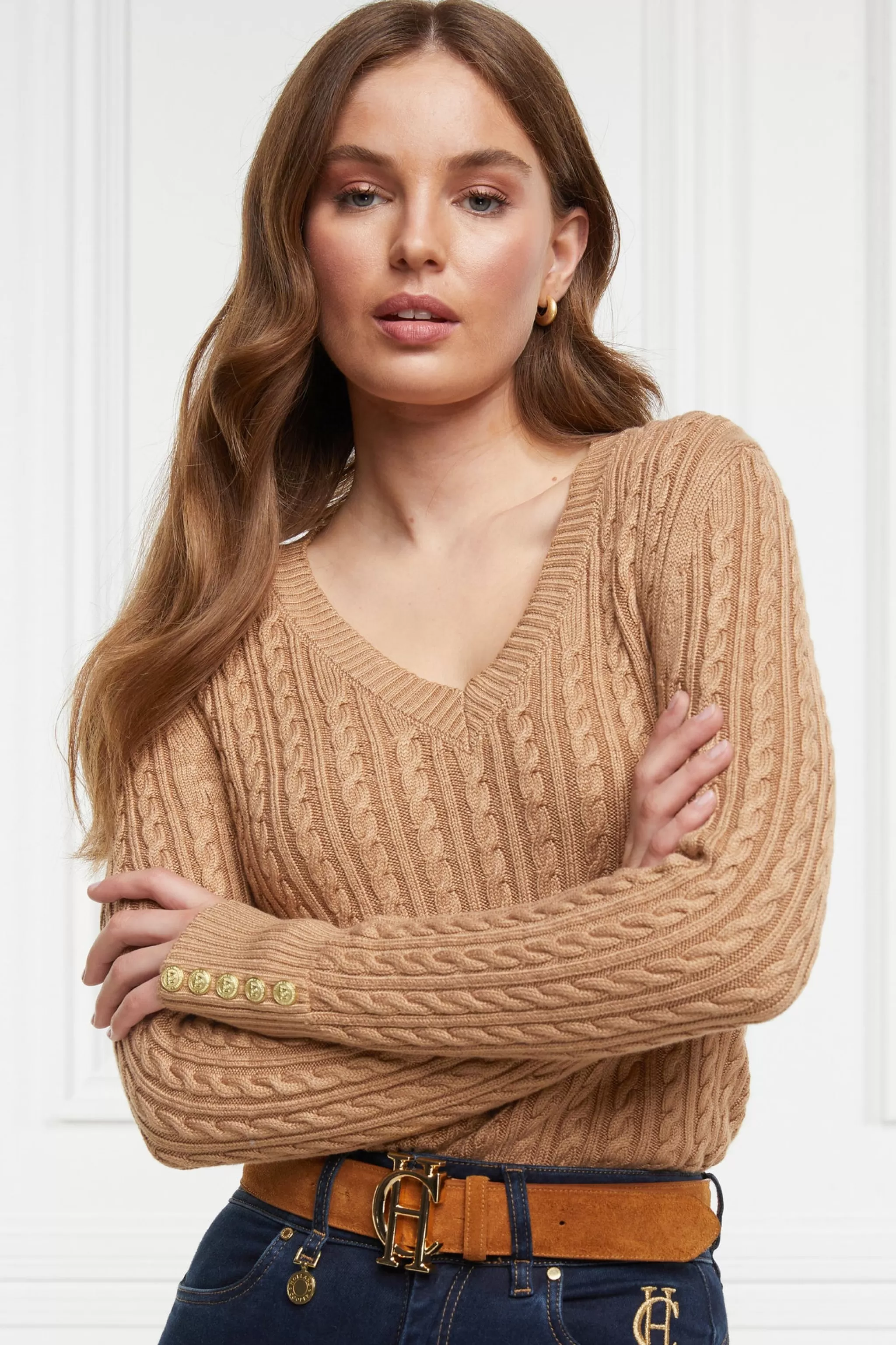 Seattle V-Neck Knit>Holland Cooper Outlet