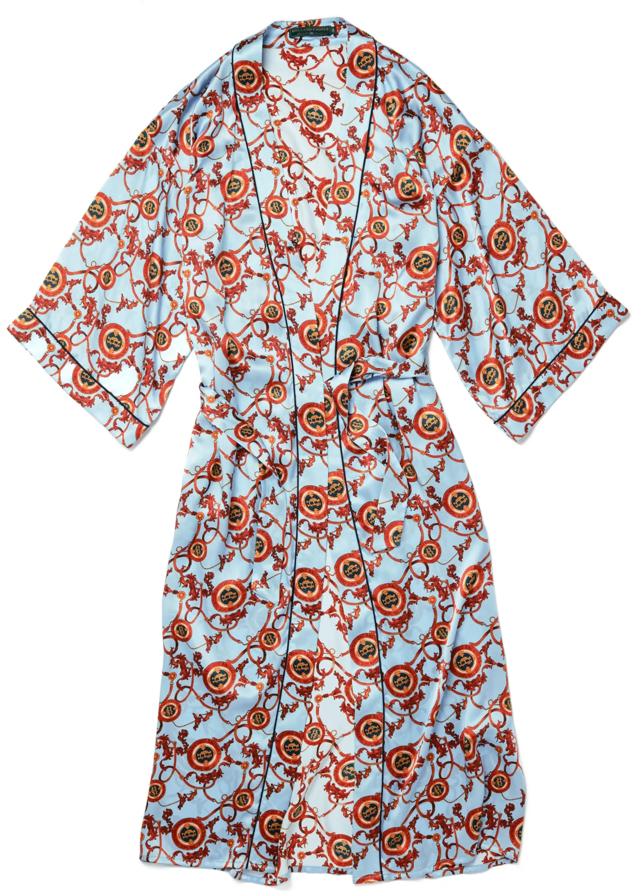 Silk Full Length Dressing Gown>Holland Cooper Store