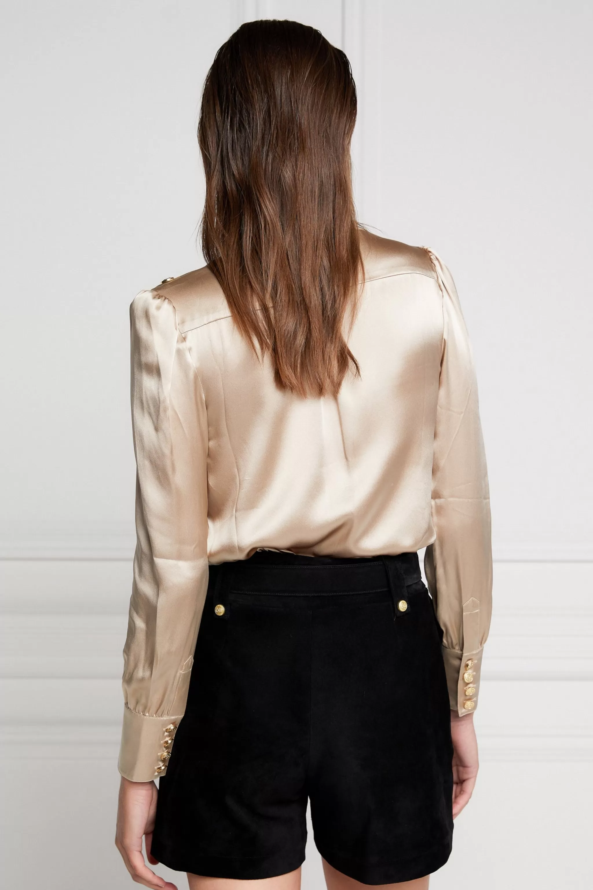 Silk V-Neck Blouse>Holland Cooper Online