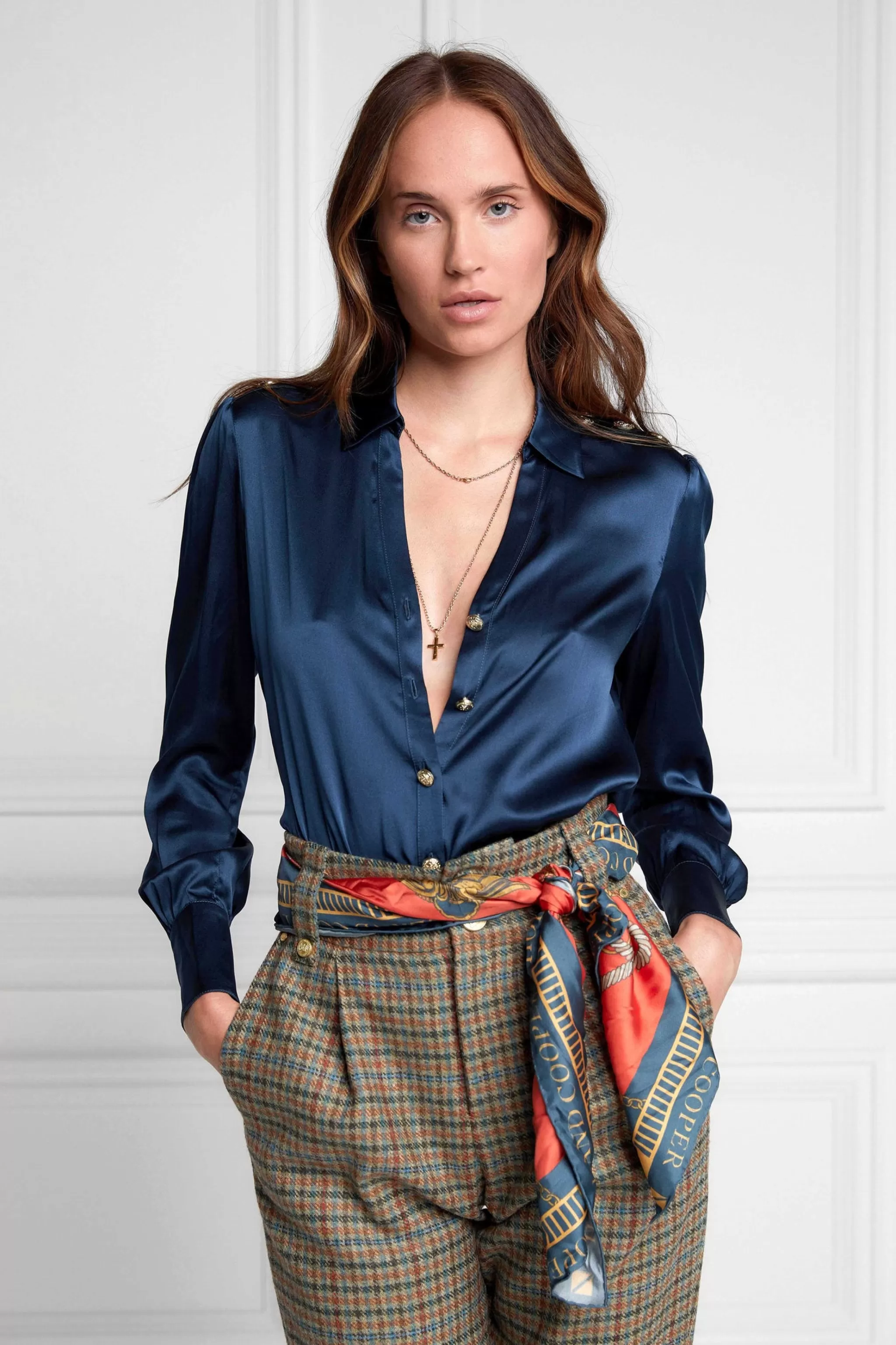 Silk V-Neck Blouse>Holland Cooper Cheap