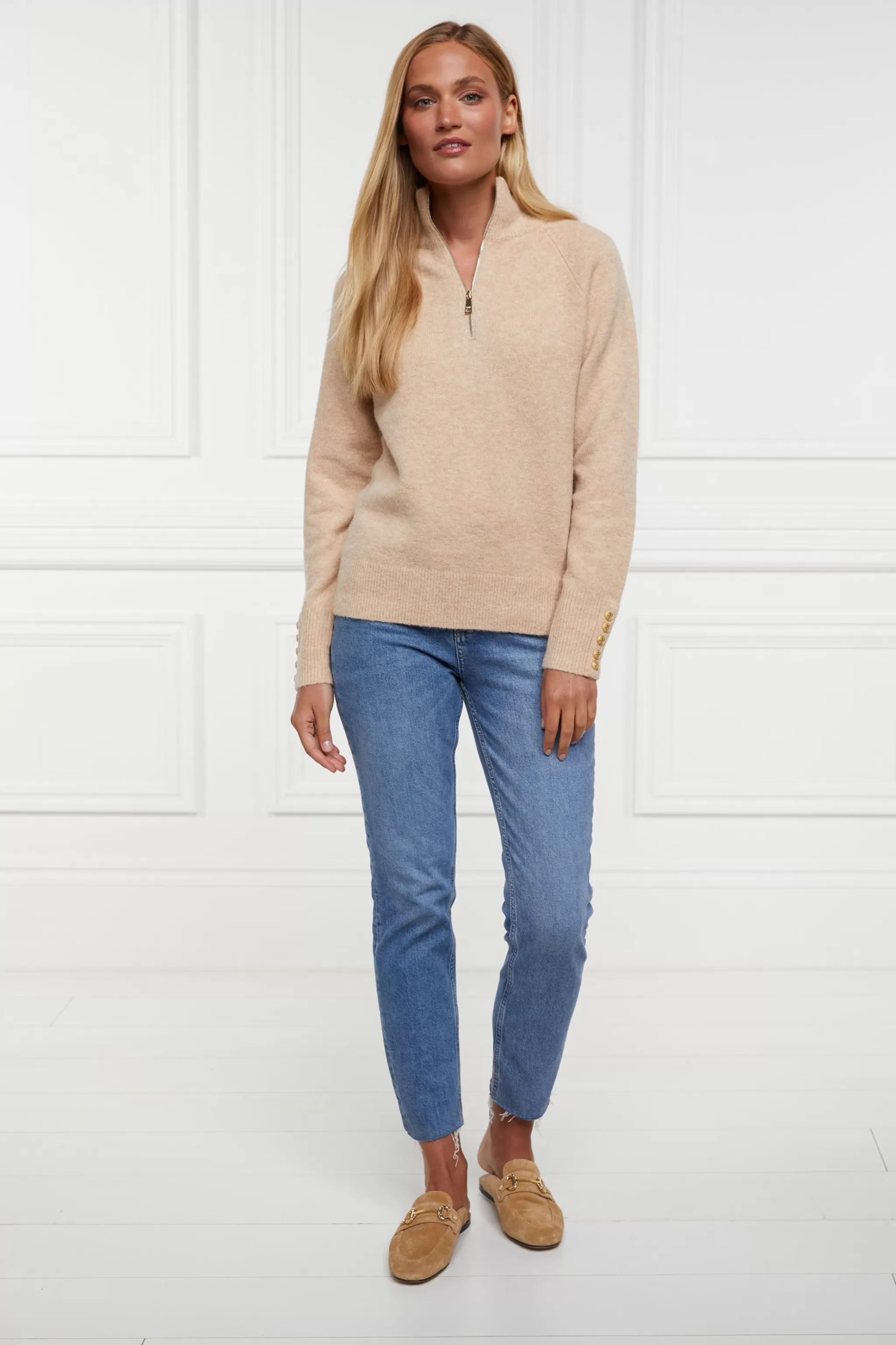 Tori Half Zip Knit>Holland Cooper Best Sale