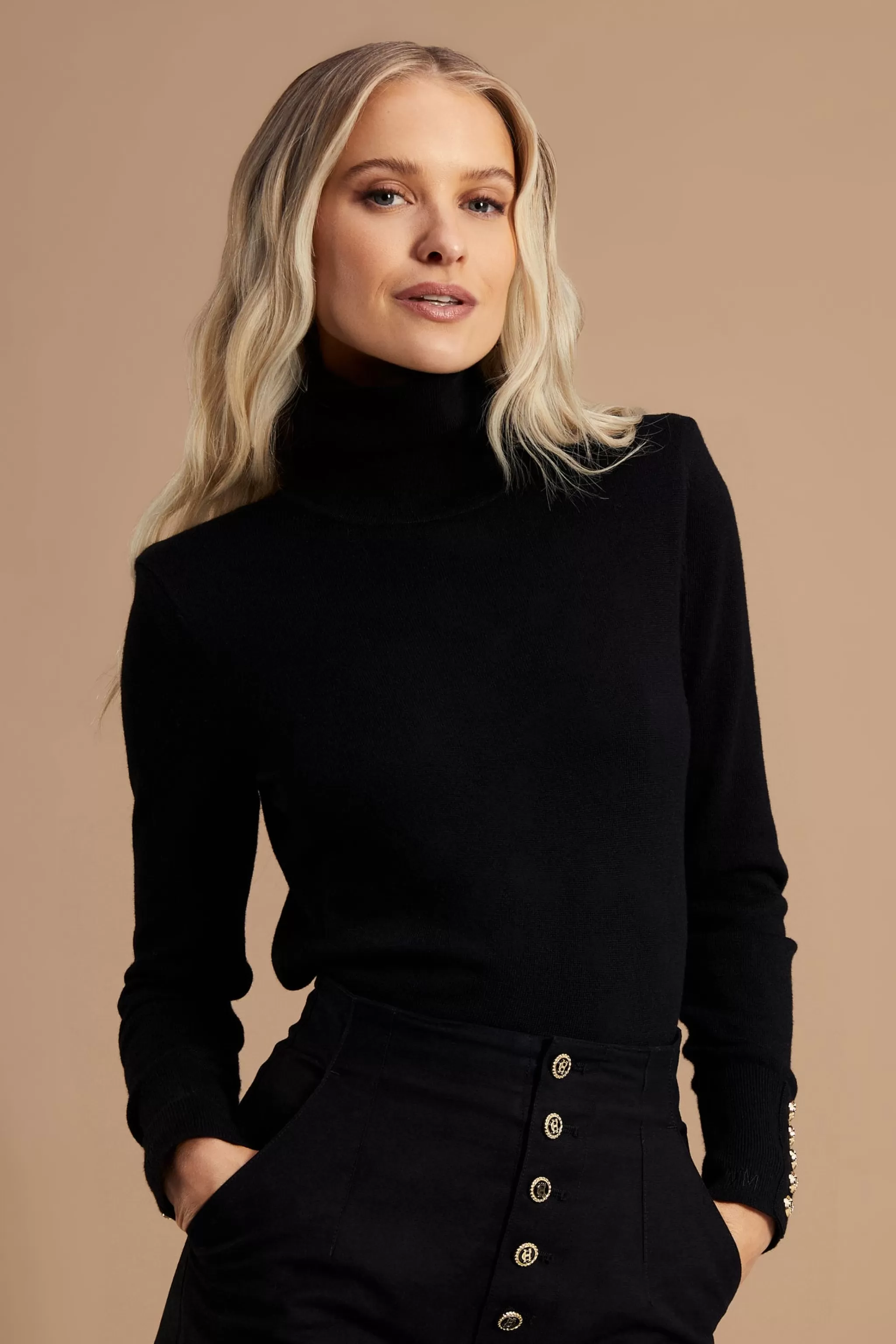 Victoria Cashmere Roll Neck>Holland Cooper Hot