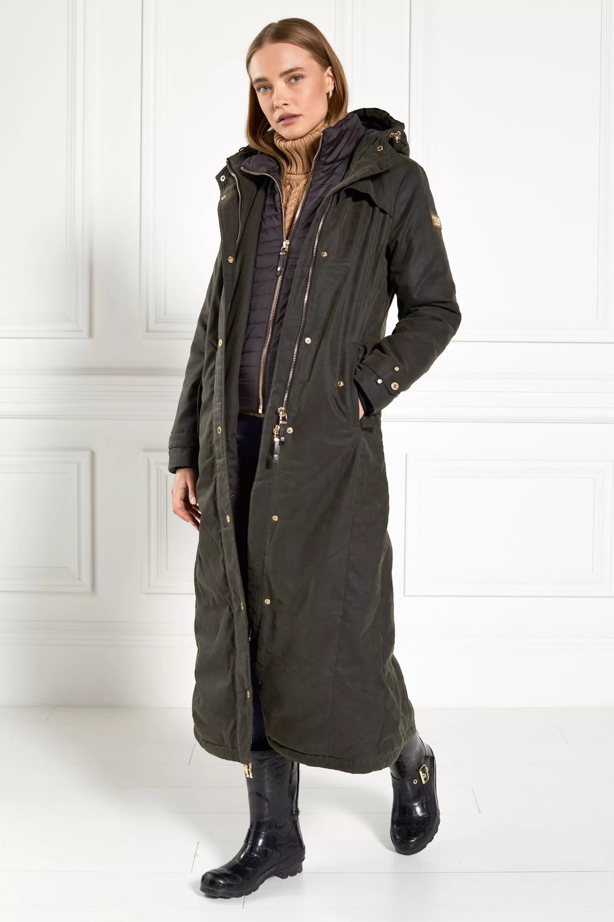 Wax Longline Field Coat>Holland Cooper Best Sale